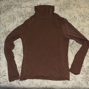 Primark Chocolate Brown Turtleneck Top